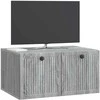 TV staliukas Sieninė TV spintelė Pilka sonoma ąžuolo 59,5 x 41 x 30 cm