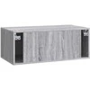 TV staliukas Sieninė TV spintelė 78,5 x 41 x 30 cm Pilka Sonoma