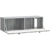 TV staliukas Sieninė TV spintelė 98 x 31 x 30 cm Pilka Sonoma