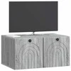 TV staliukas Sieninė TV spintelė Pilka sonoma ąžuolo 59,5 x 41 x 30 cm
