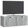 TV staliukas Sieninė TV spintelė Pilka sonoma ąžuolo 78,5 x 31 x 30 cm