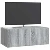 TV staliukas Sieninė TV spintelė Pilka sonoma ąžuolo 78,5 x 41 x 30 cm