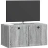 TV staliukas Sieninė TV spintelė Pilka sonoma ąžuolo 59,5 x 31 x 30 cm