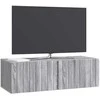 TV staliukas Sieninė TV spintelė Pilka sonoma ąžuolo 98 x 41 x 30 cm
