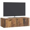 TV staliukas Sieninė TV spintelė 98 x 41 x 30 cm Sendintos medienos