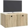 TV staliukas Sieninė TV spintelė 59,5 x 41 x 30 cm Sonoma ąžuolas