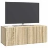 TV staliukas Sieninė TV spintelė Sonoma ąžuolas 78,5 x 31 x 30 cm