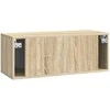 TV staliukas Sieninė TV spintelė 78,5 x 31 x 30 cm Sonoma ąžuolas
