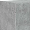 TV staliukas Sieninė TV spintelė su LED lemputėmis, betono, 30,5x35x70cm