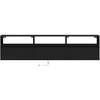TV staliukas Sieninė TV spintelė su LED, juoda, 180x31x45 cm