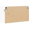 TV staliukas Sieninė TV spintelė su LED lemputėmis, balta, 80x31x45cm