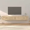 TV staliukas Sieninės televizoriaus spintelės, 3vnt., ąžuolo, 100x34,5x40cm