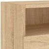 TV staliukas Sieninės TV spintelės, 2vnt., ąžuolo, 80x30x30cm, mediena