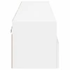 TV staliukas Sieninės TV spintelės, 2vnt., baltos, 80x30x30cm, mediena