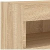 TV staliukas Sieninės TV spintelės su LED, 2vnt., sonoma ąžuolo, 80x30x40cm