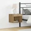 TV staliukas TV spintelių komplektas su LED 2 pcs Amatininkų ąžuolas