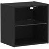 TV staliukas TV spintelių komplektas 2 pcs Juodas ąžuolas 40 x 30 x 30 cm