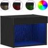 TV staliukas TV spintelių komplektas 2 pcs Juodas ąžuolas 40 x 30 x 30 cm
