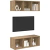 TV staliukas TV spintelių komplektas 2 pcs Amatininkų ąžuolas