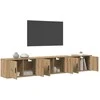 TV staliukas Sieninio televizoriaus kabineto komplektas 3 pcs