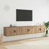 TV staliukas Sieninio televizoriaus kabineto komplektas 3 pcs
