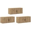 TV staliukas Sieninio televizoriaus kabineto komplektas 3 pcs