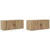 TV staliukas Sieninio televizoriaus kabineto komplektas 2 pcs