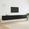 TV staliukas Sieninio televizoriaus kabineto komplektas 3 pcs Juodas ąžuolas