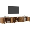 TV staliukas Sieninio televizoriaus kabineto komplektas 3 pcs