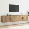 TV staliukas Sieninio televizoriaus kabineto komplektas 2 pcs