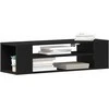 TV staliukas Televizoriaus spintelė Juodas ąžuolas 100 x 30 x 26,5 cm