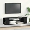 TV staliukas Televizoriaus spintelė Juodas ąžuolas 100 x 30 x 26,5 cm