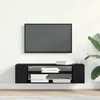 TV staliukas Televizoriaus spintelė Juodas ąžuolas 100 x 30 x 26,5 cm