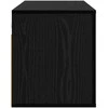 TV staliukas Sieninis televizoriaus kabinetas juoda ąžuolo 80 x 34.5 x 40 cm