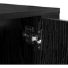 TV staliukas Sieninis televizoriaus kabinetas juoda ąžuolo 80 x 34.5 x 40 cm