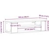 TV staliukas Televizoriaus spintelė 100 x 30 x 26,5 cm artisian oak