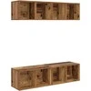 TV staliukas TV spintelių komplektas 4 pcs Senovinis medis 37 x 37 x 72 cm