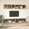 TV staliukas TV spintelių komplektas 4 pcs Amatininkų ąžuolas