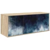 TV staliukas Sieninis televizoriaus stovas RAALTE 102 x 33 x 40 cm