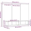 TV staliukas TV spintelių komplektas Senovinis medis 120 x 23,5 x 90 cm