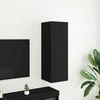 TV staliukas Sieninis televizoriaus stovas Juodas ąžuolas 30,5 x 30 x 90 cm
