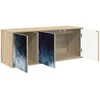 TV staliukas Sieninis televizoriaus stovas RAALTE 102 x 33 x 40 cm