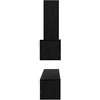 TV staliukas Sieninis televizoriaus stovas 4 pcs Juodas ąžuolas