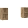 TV staliukas TV spintelių komplektas 2 pcs Amatininkų ąžuolas