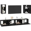 TV staliukas Sieninis televizoriaus stovas 3 pcs 100 x 30 x 30 cm