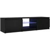 TV staliukas Televizoriaus spintelė 140 x 38,5 x 36 cm Juodas ąžuolas