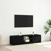 TV staliukas Televizoriaus spintelė Juodas ąžuolas 140 x 38,5 x 36 cm