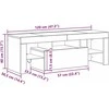 TV staliukas Televizoriaus spintelė 120 x 35 x 40 cm Juodas ąžuolas