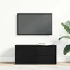 TV staliukas Televizoriaus spintelė Juodas ąžuolas 80 x 34 x 36 cm