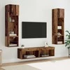 TV staliukas Televizoriaus sieninis modulis 6 pcs Senovinis medis